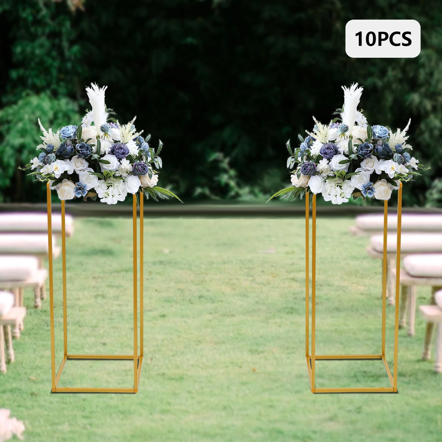 10 Piece Metal Flower Rack For Weddings And Event Decor