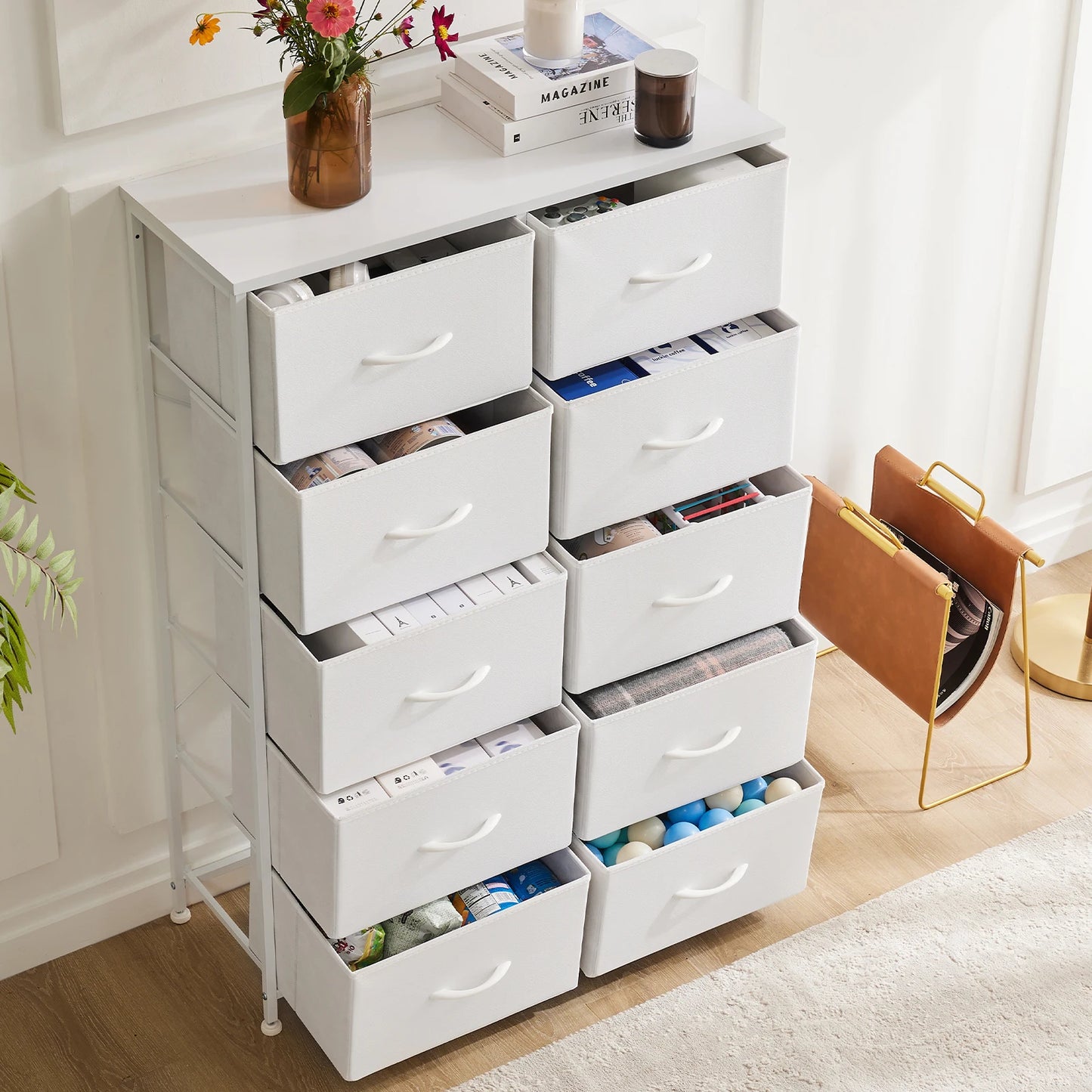 JHK Wardrobe Cabinet With Drawers Modern Bedroom Storage Furniture