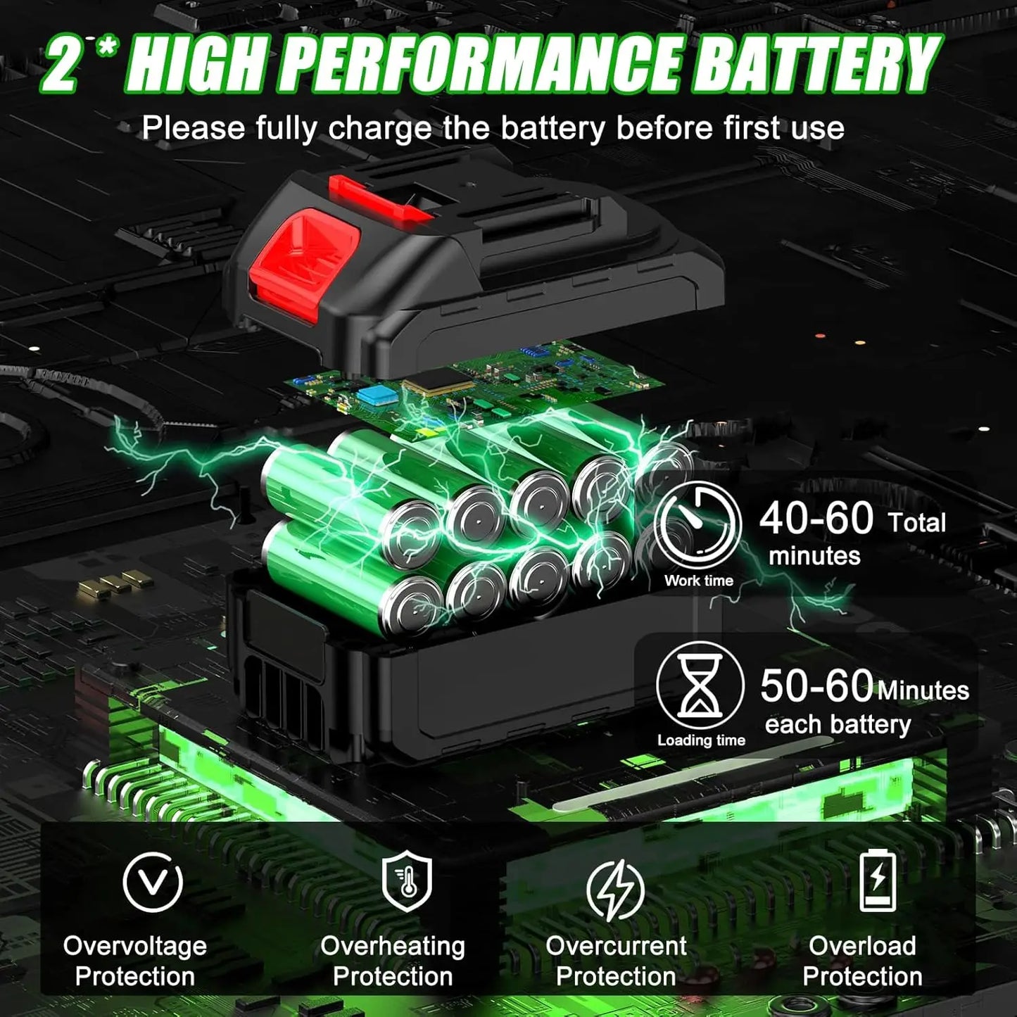 Portable Cordless Lawn Mower Weeding Machine With Dual Lithium Batteries