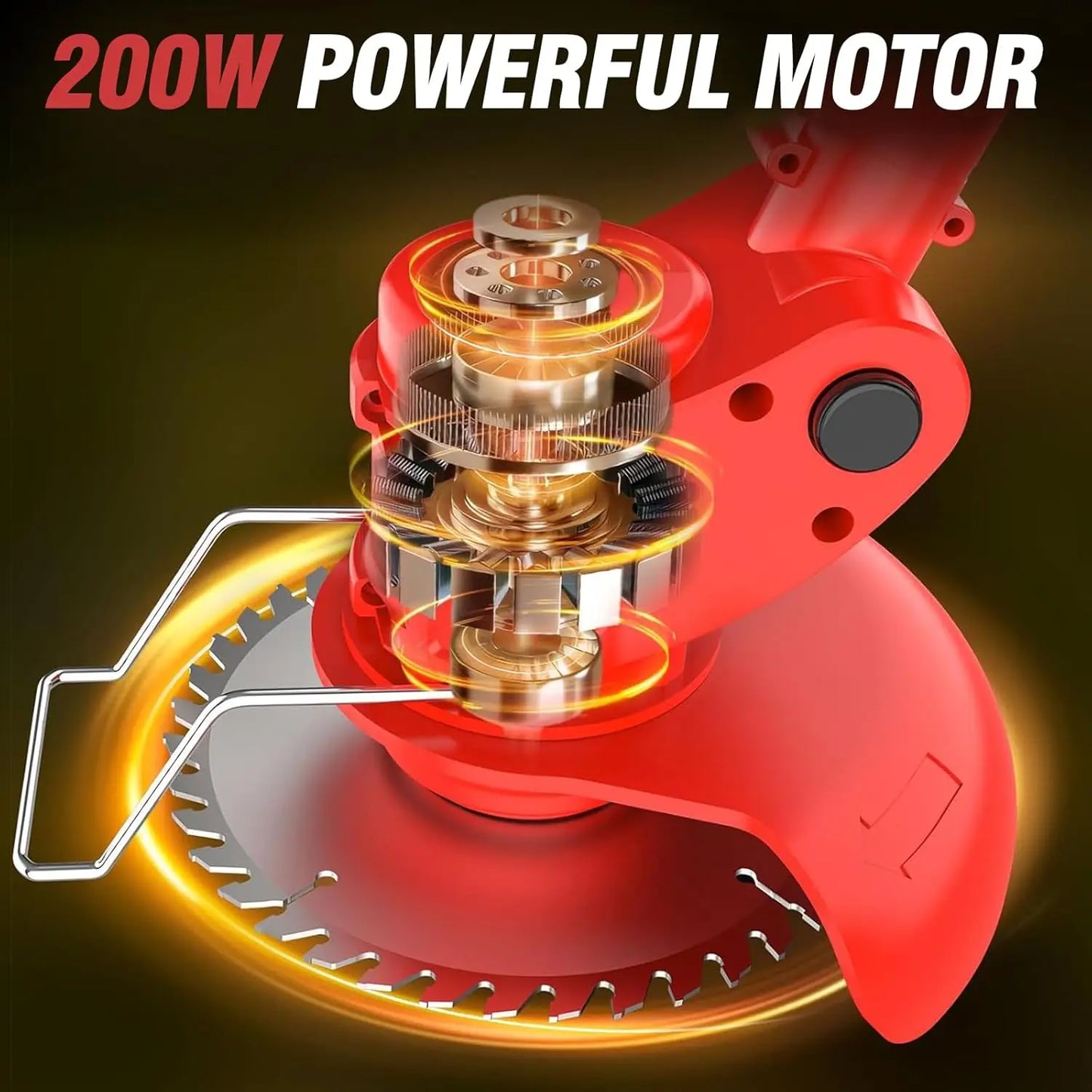 Portable Cordless Lawn Mower Weeding Machine With Dual Lithium Batteries