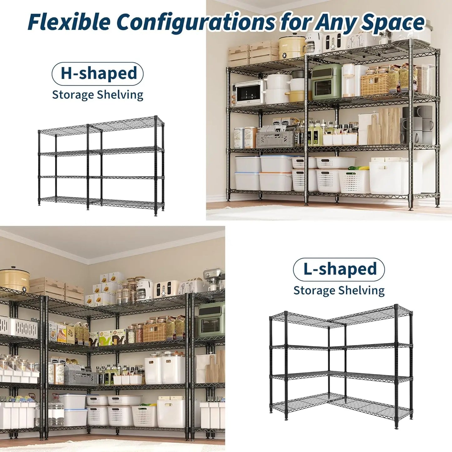 TWISTER.CK Heavy Duty Metal Storage Shelves