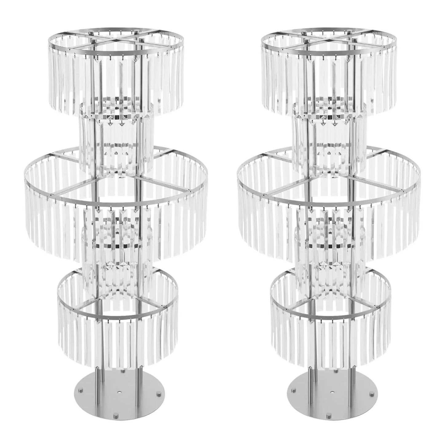 Bymaocar 5 Tier Crystal Vase Stand For Wedding Centerpieces