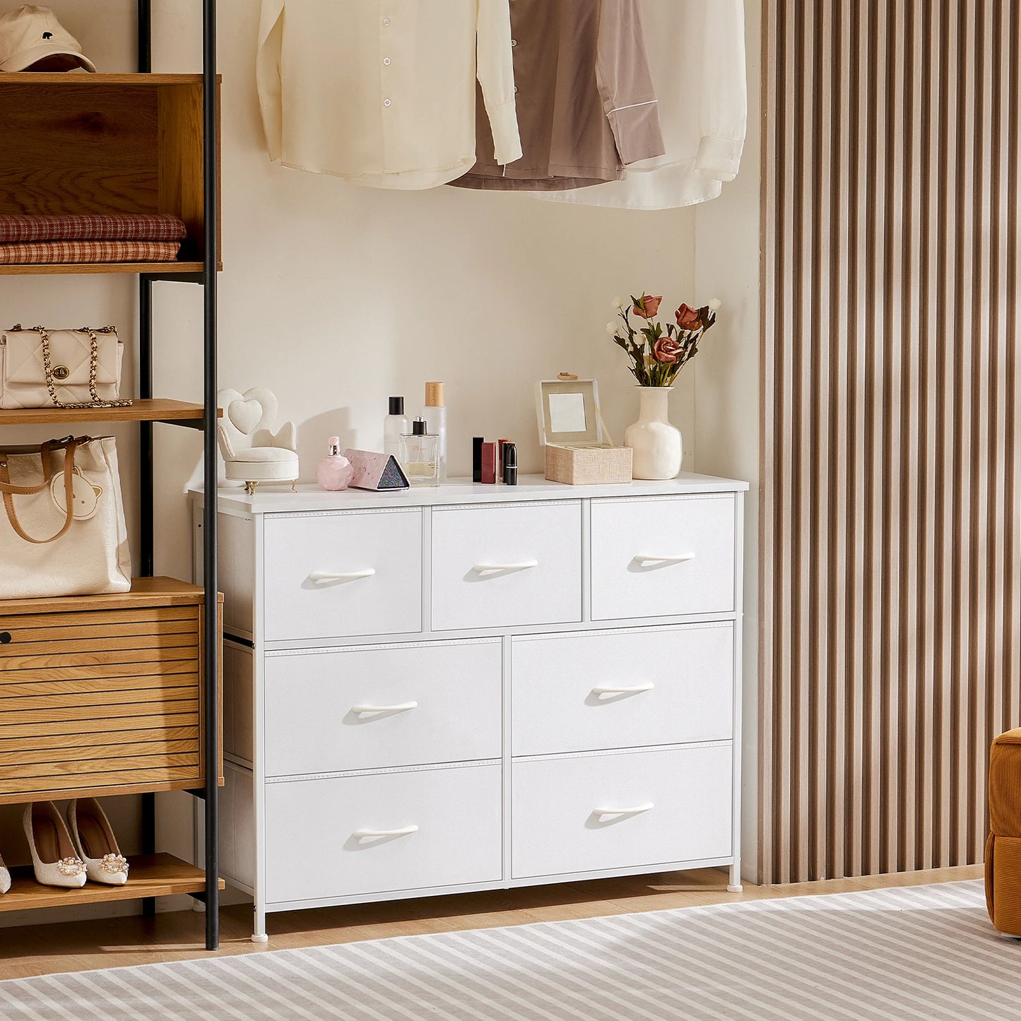 JHK Wardrobe Cabinet With Drawers Modern Bedroom Storage Furniture