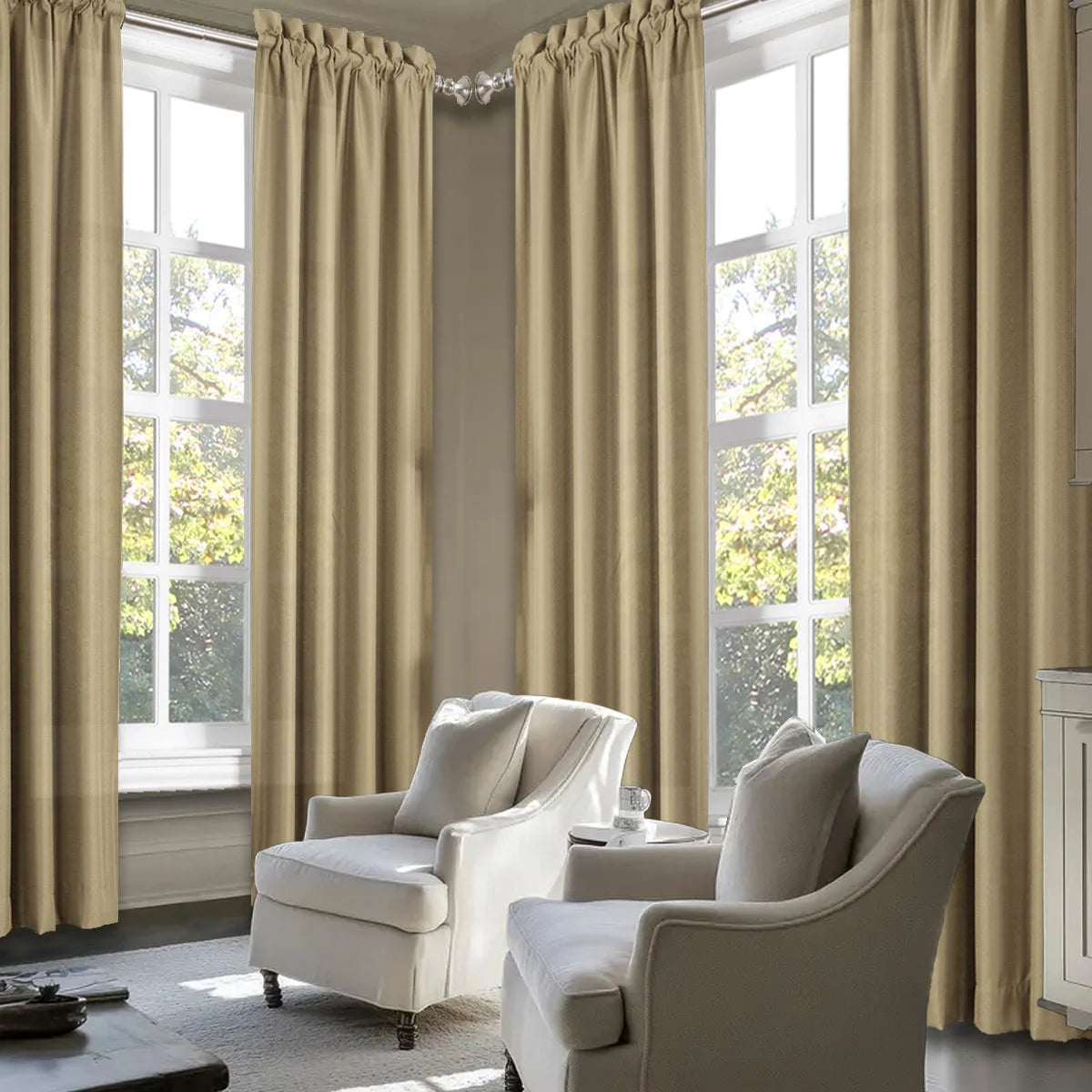 SABALANICA Light Filtering Curtains Fade-Resistant Polyester Rod Pocket