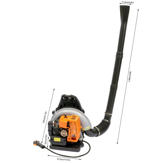 Gasoline-Powered Backpack Leaf Blower Air-Cooled System