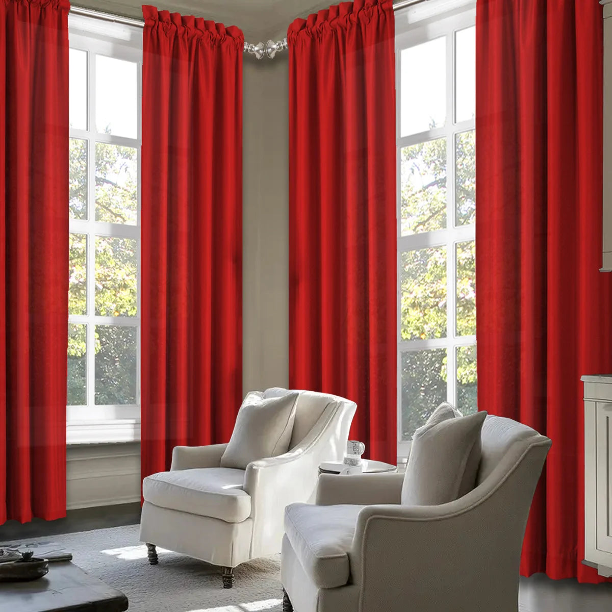 SABALANICA Light Filtering Curtains Fade-Resistant Polyester Rod Pocket