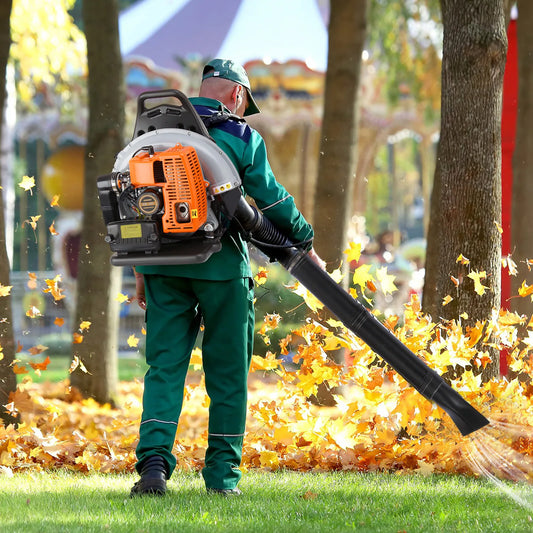 Bymaocar 2 Stroke Gas Leaf Blower Backpack For Garden Cleaning