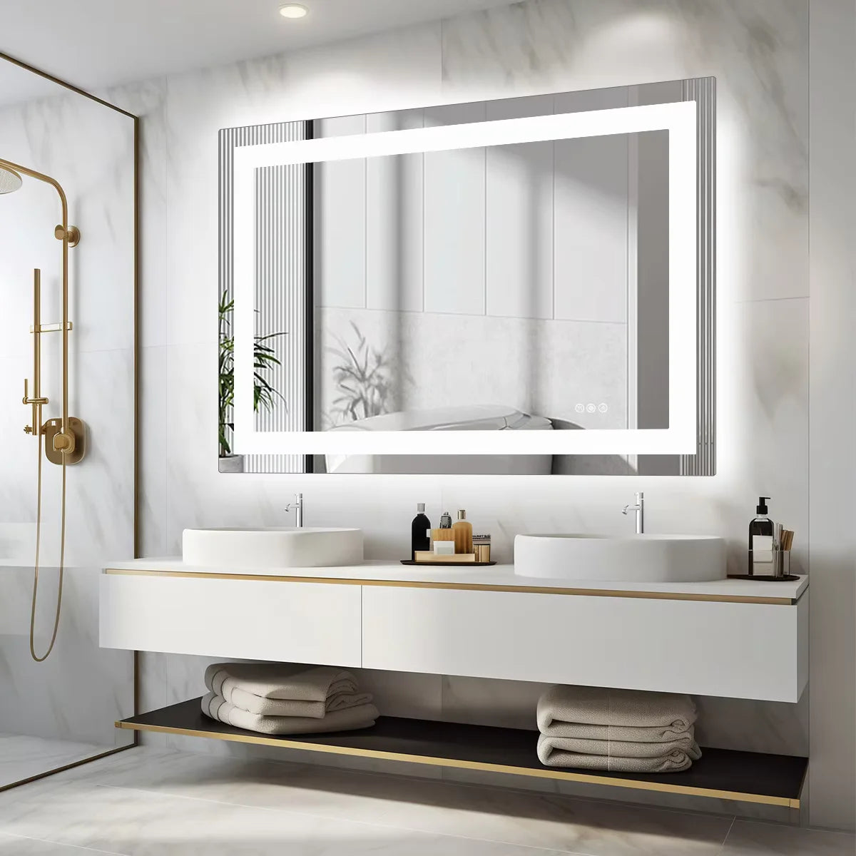 JHK LED Bathroom Vanity Mirror With Memory Function