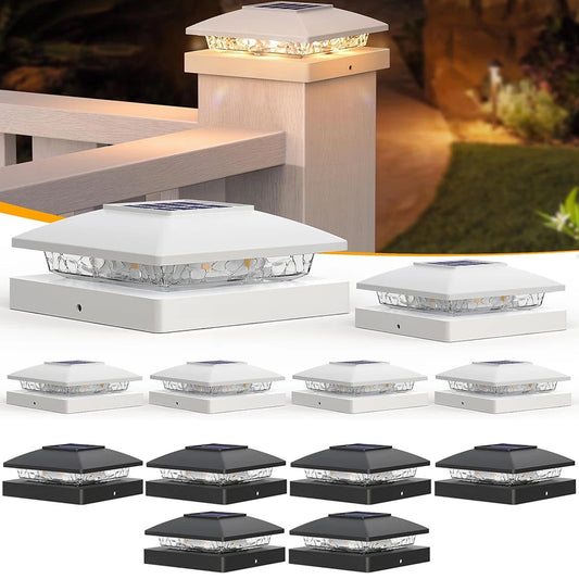 Solar Post Cap Light for Wooden and Vinyl Posts Outdoor
