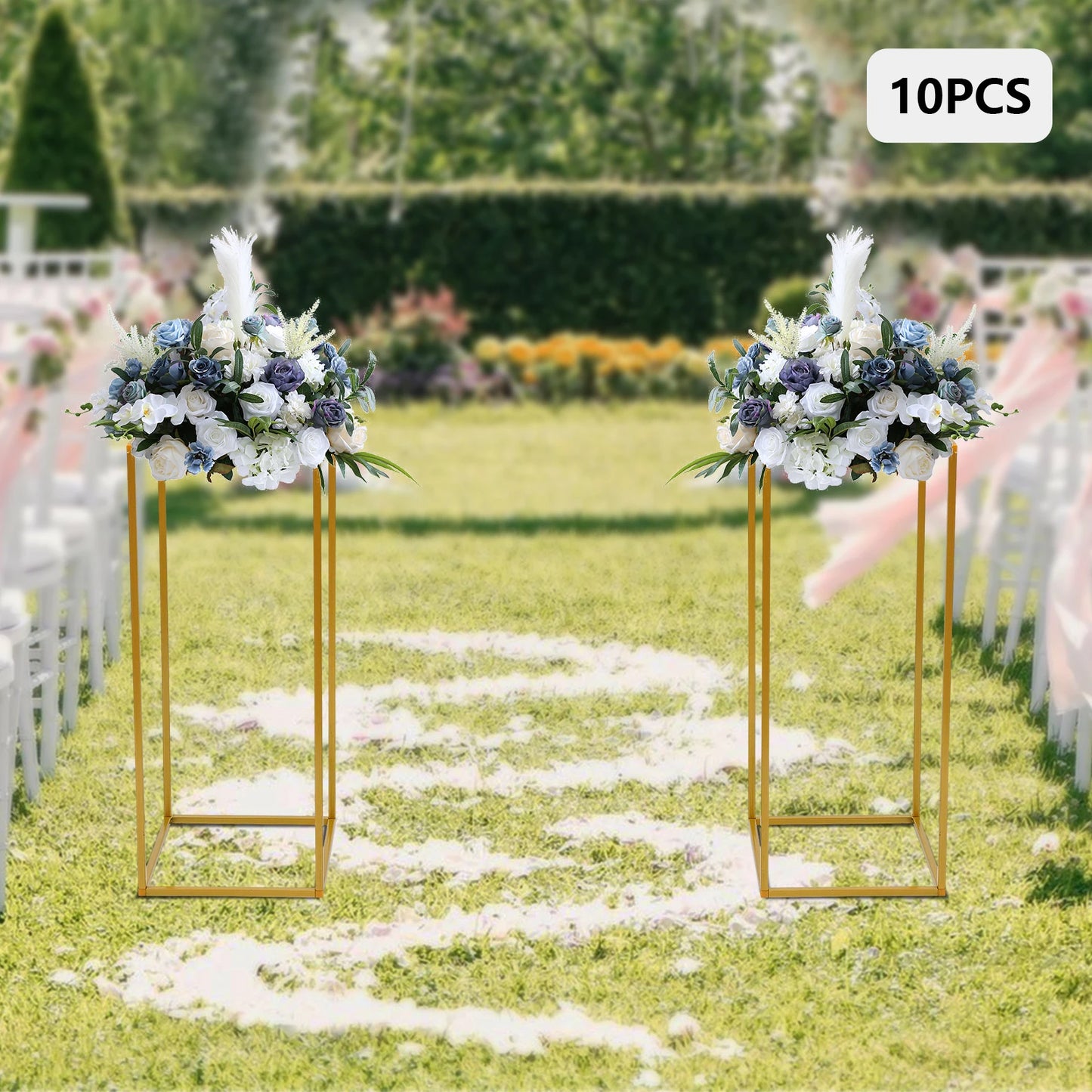 10 Piece Metal Flower Rack For Weddings And Event Decor