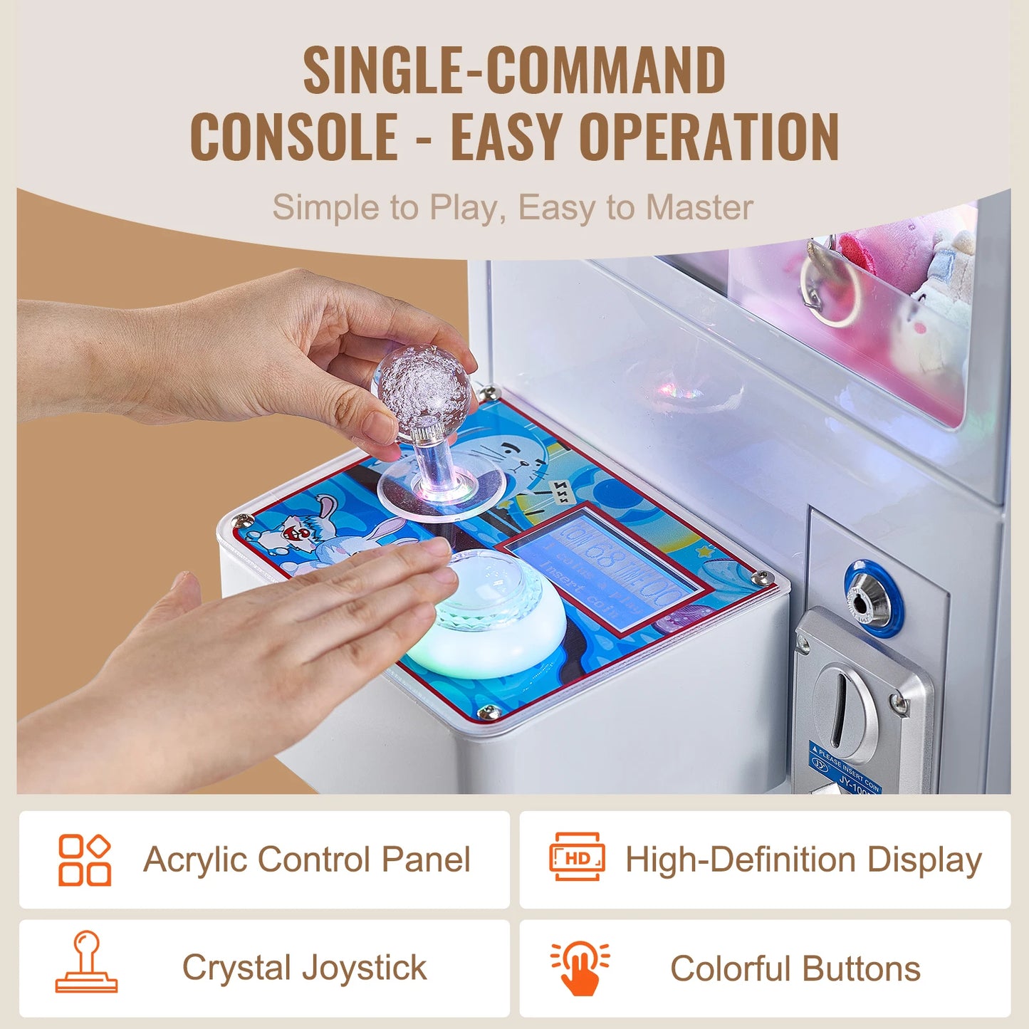 SucceBuy Claw Machine Arcade Grabber for Prize Vending and Fun