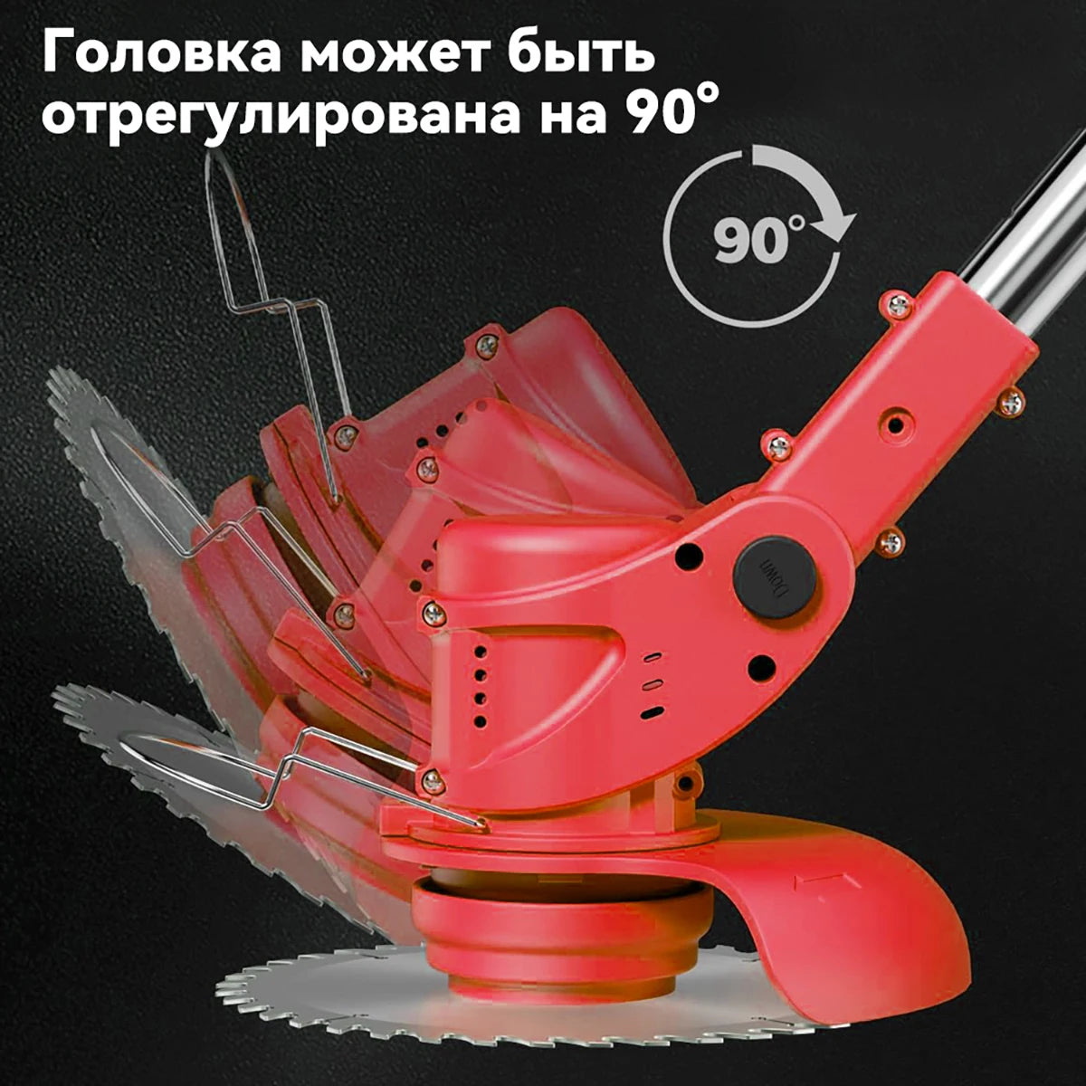 Cordless Electric Lawn Mower With Two Batteries For Gardens