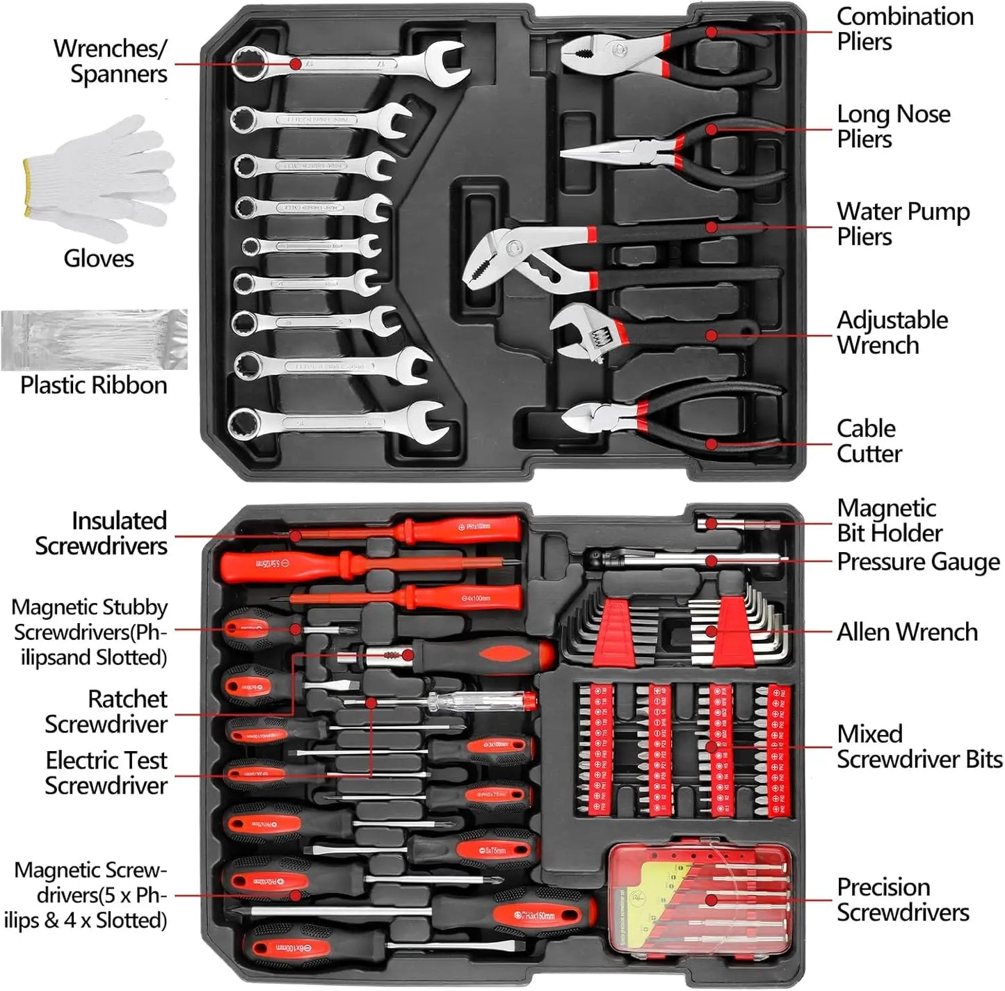 TLGREEN 799 Piece Tool Set With Trolley Case