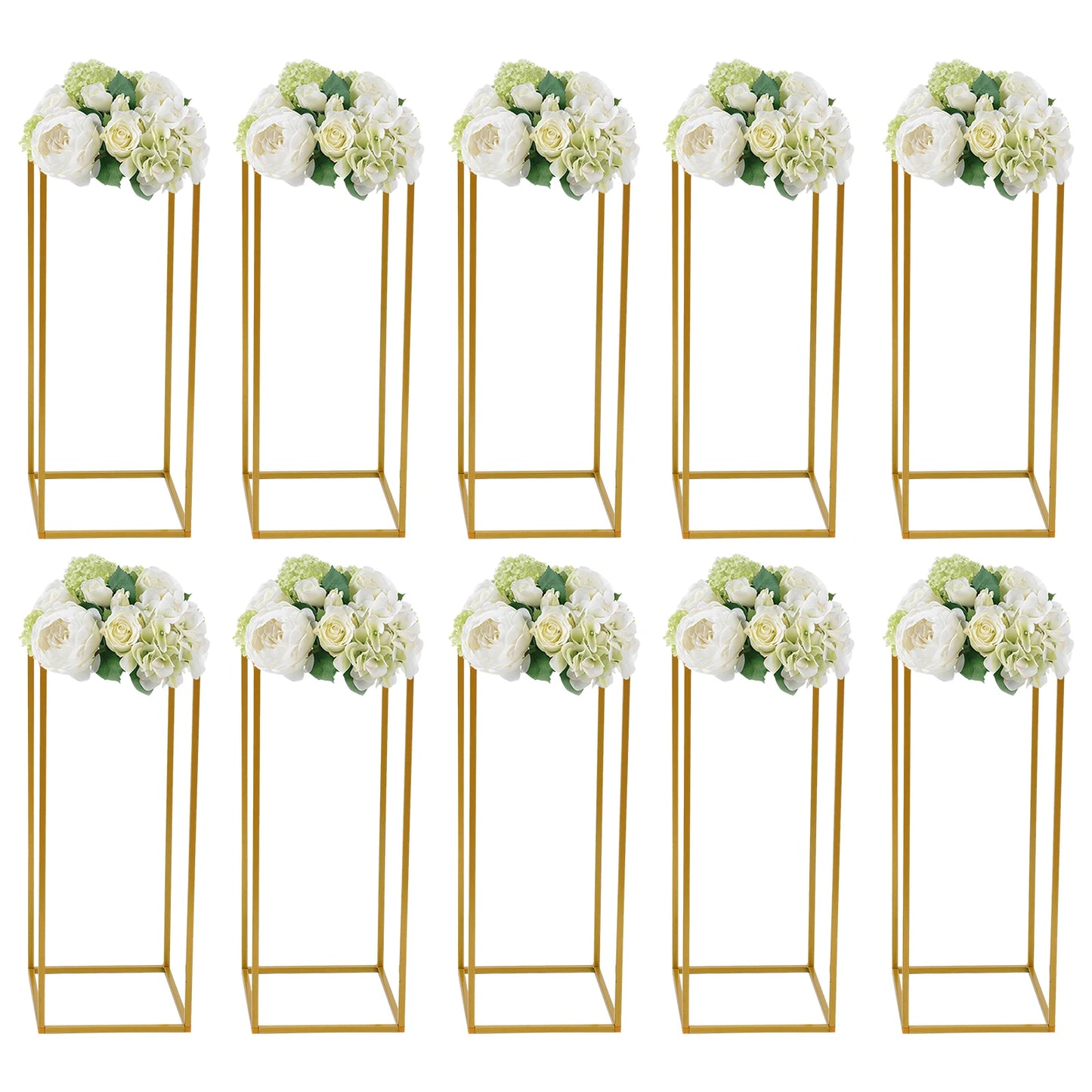 10 Piece Metal Flower Rack For Weddings And Event Decor