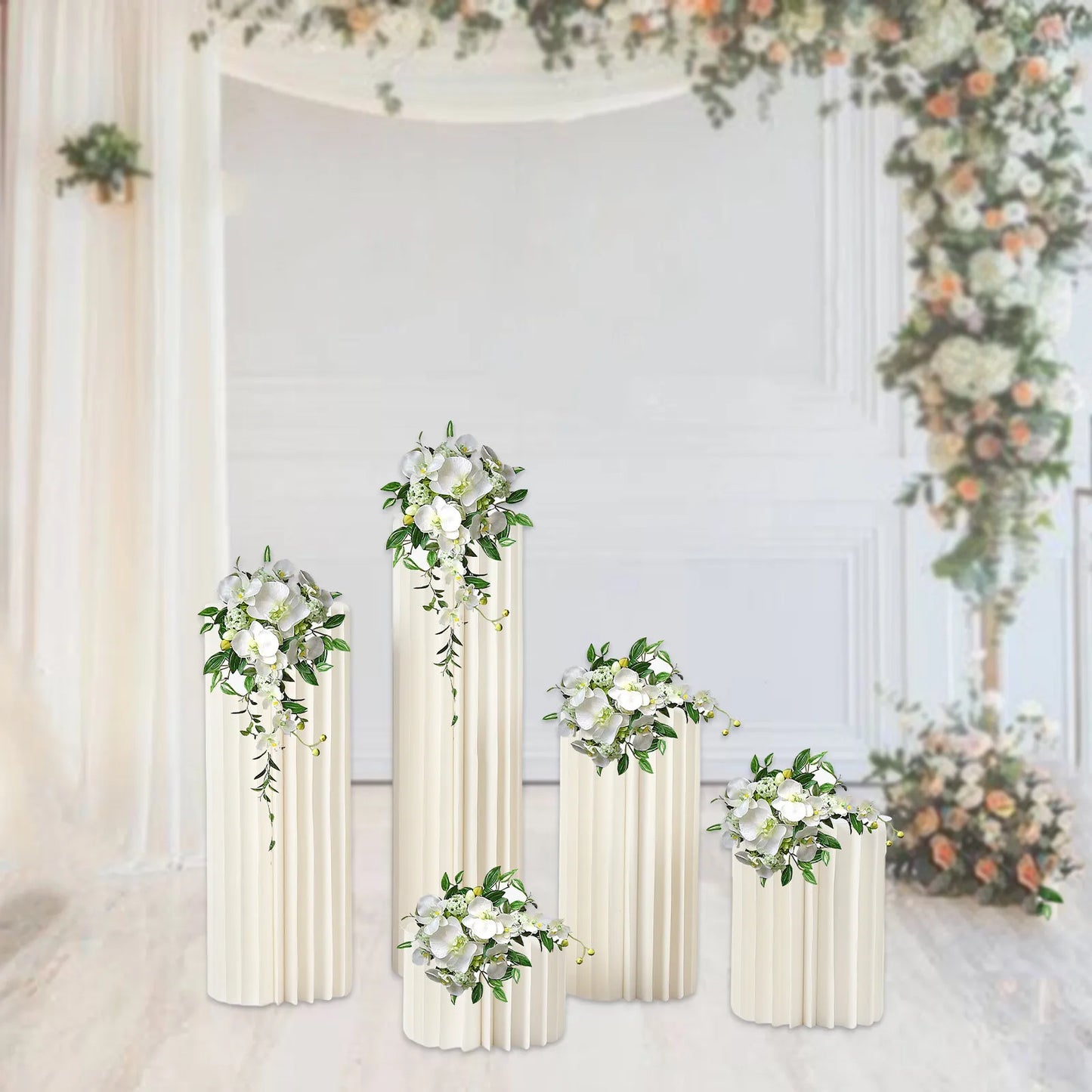 Wedding Cardboard Centerpiece Vases Set For Party Tables Decoration