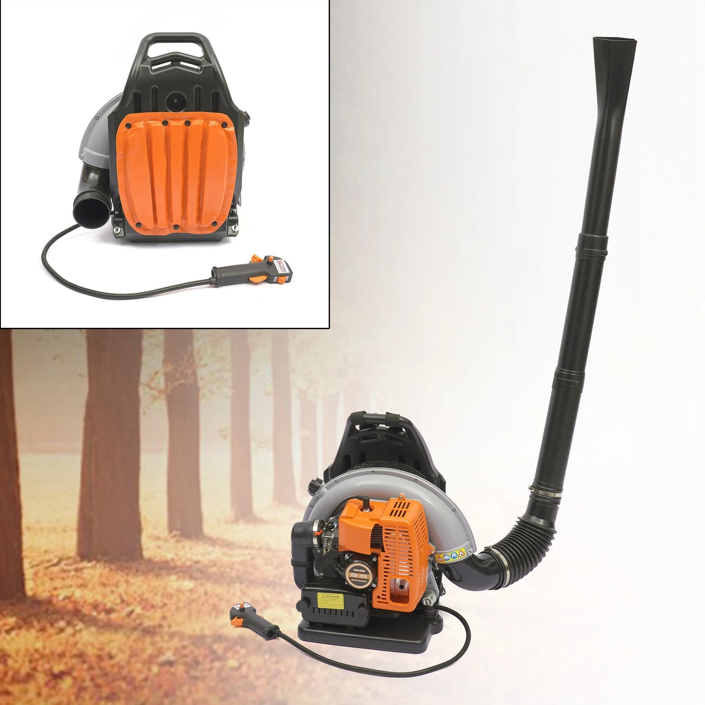 Gasoline-Powered Backpack Leaf Blower Air-Cooled System