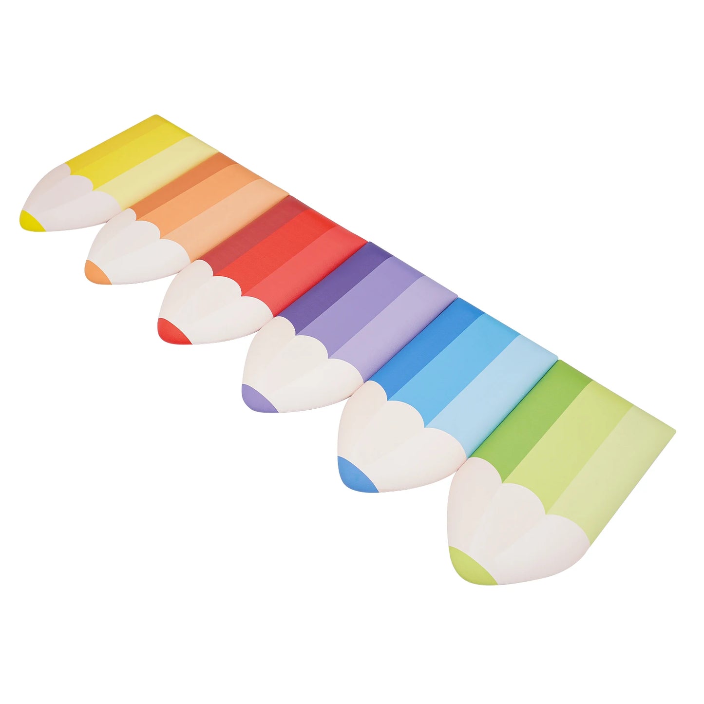 6-Piece Pencil Wall Stickers Self-Adhesive Padding For Kids