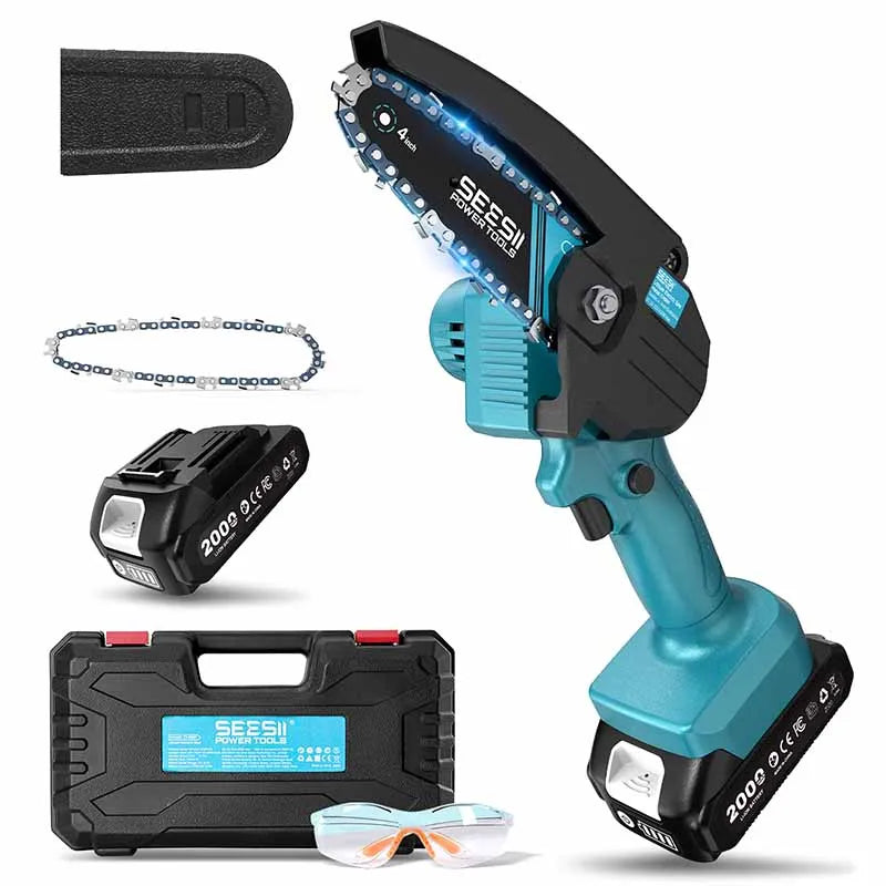 Seesii 6 Inch Cordless Mini Chainsaw For Makita 18V Battery