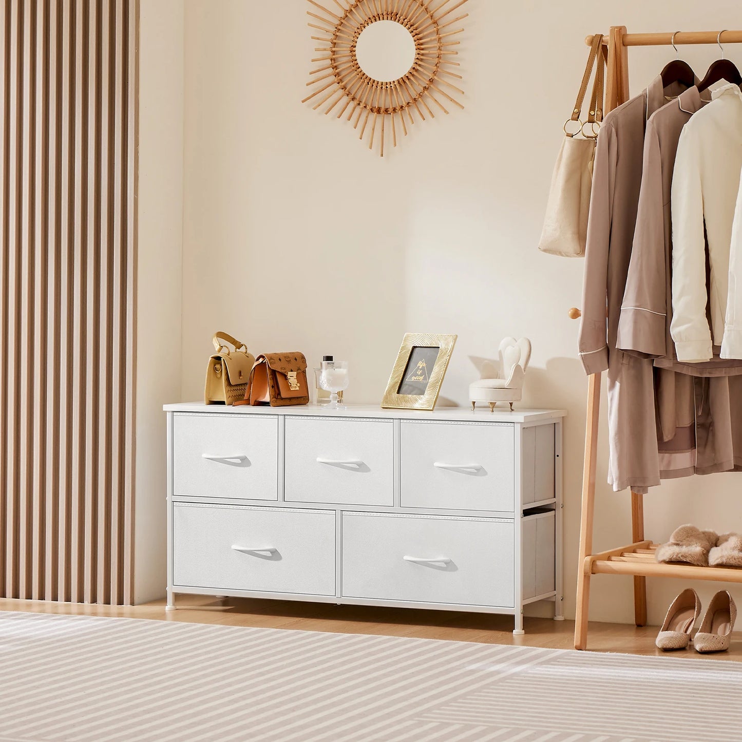 JHK Wardrobe Cabinet With Drawers Modern Bedroom Storage Furniture