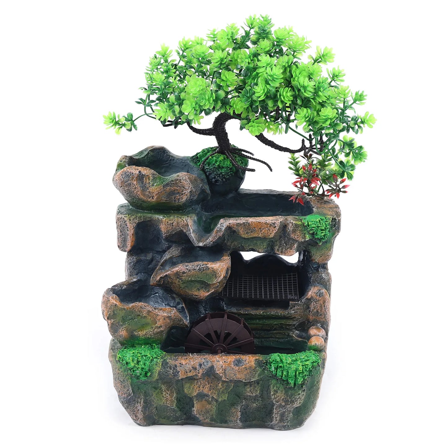 Indoor Room Fountain With Color Changing LED Lighting Zen Decor