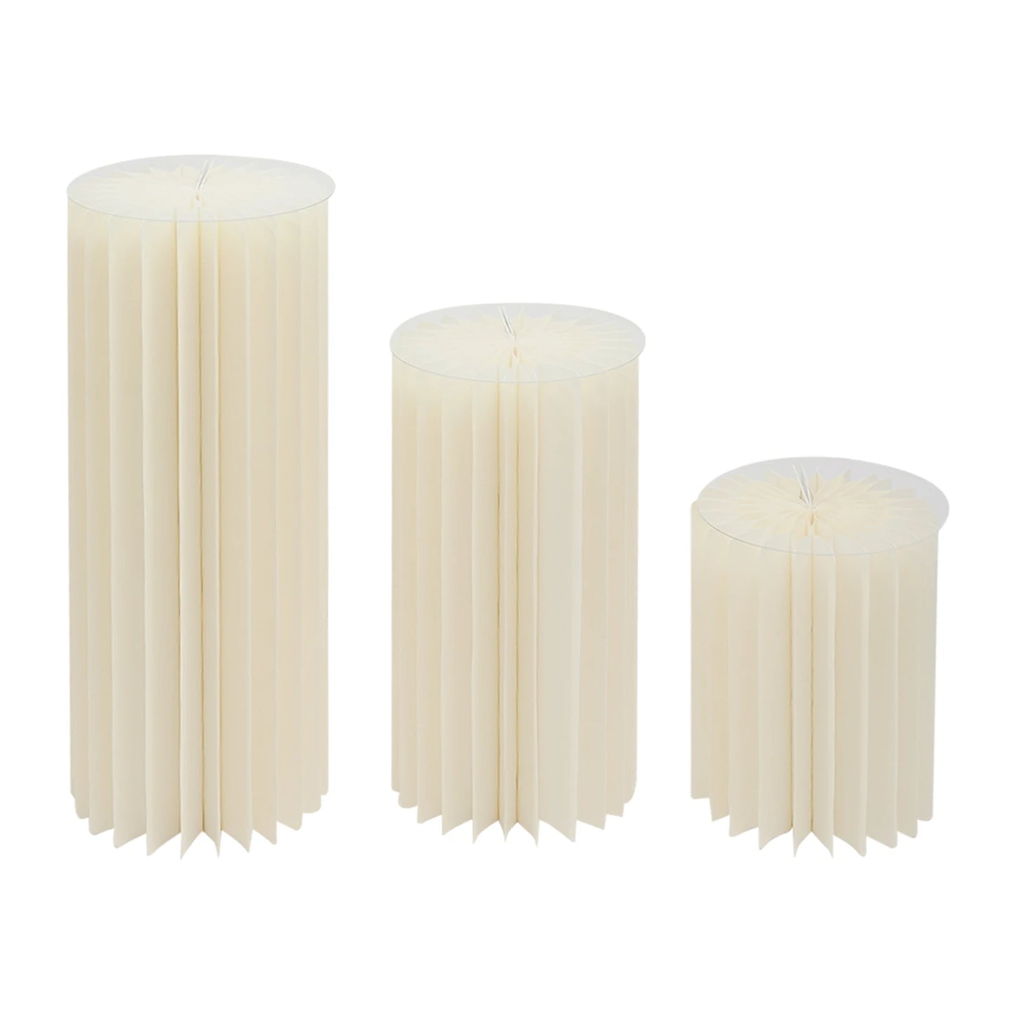Wedding Flower Stand Cylinder Three-Piece Cardboard Centerpieces