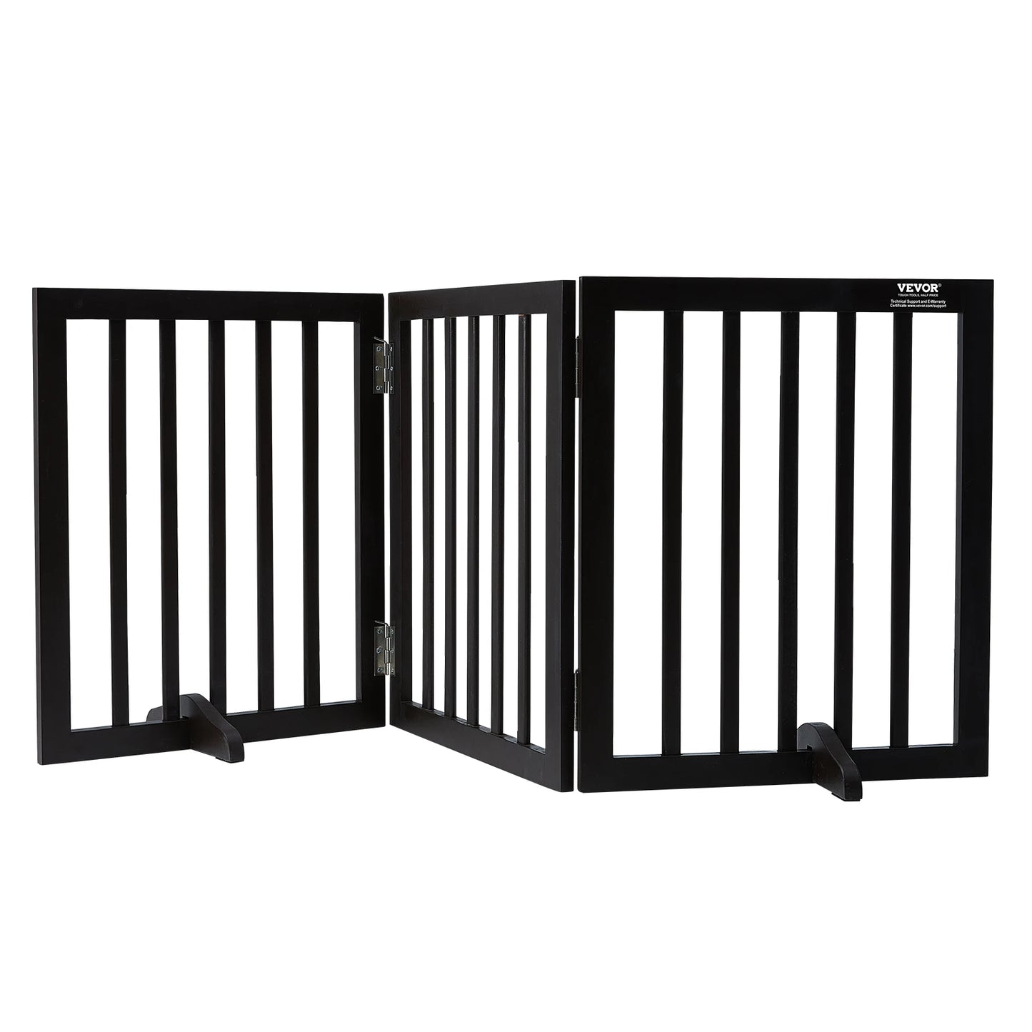 SucceBuy Freestanding Dog Gate, 3-Panel Foldable Pet Barrier