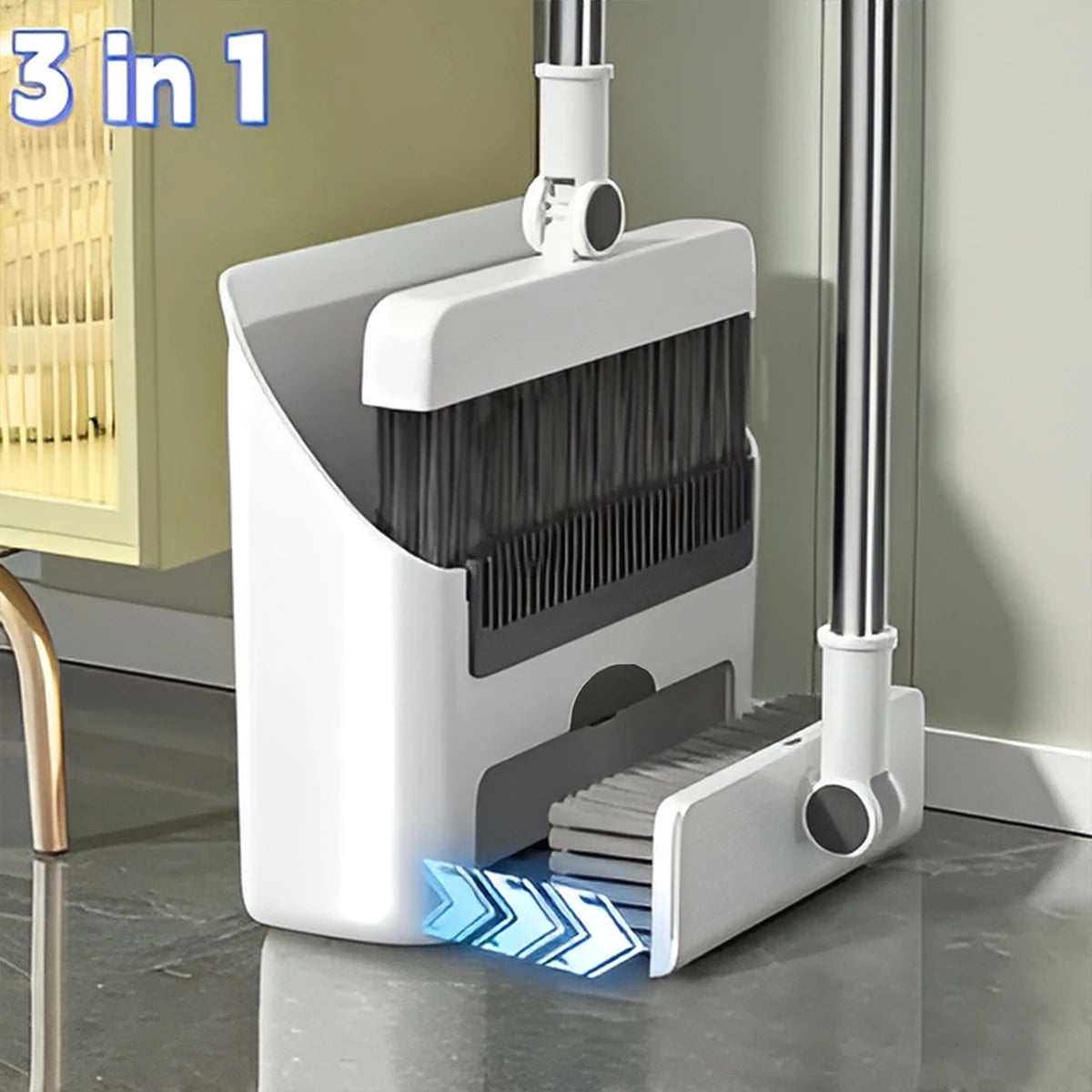 Three In One Broom And Dustpan Set For Home Office And School