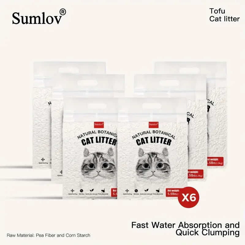Tofu Cat Litter Botanical Dust Free Flushable Odor Control