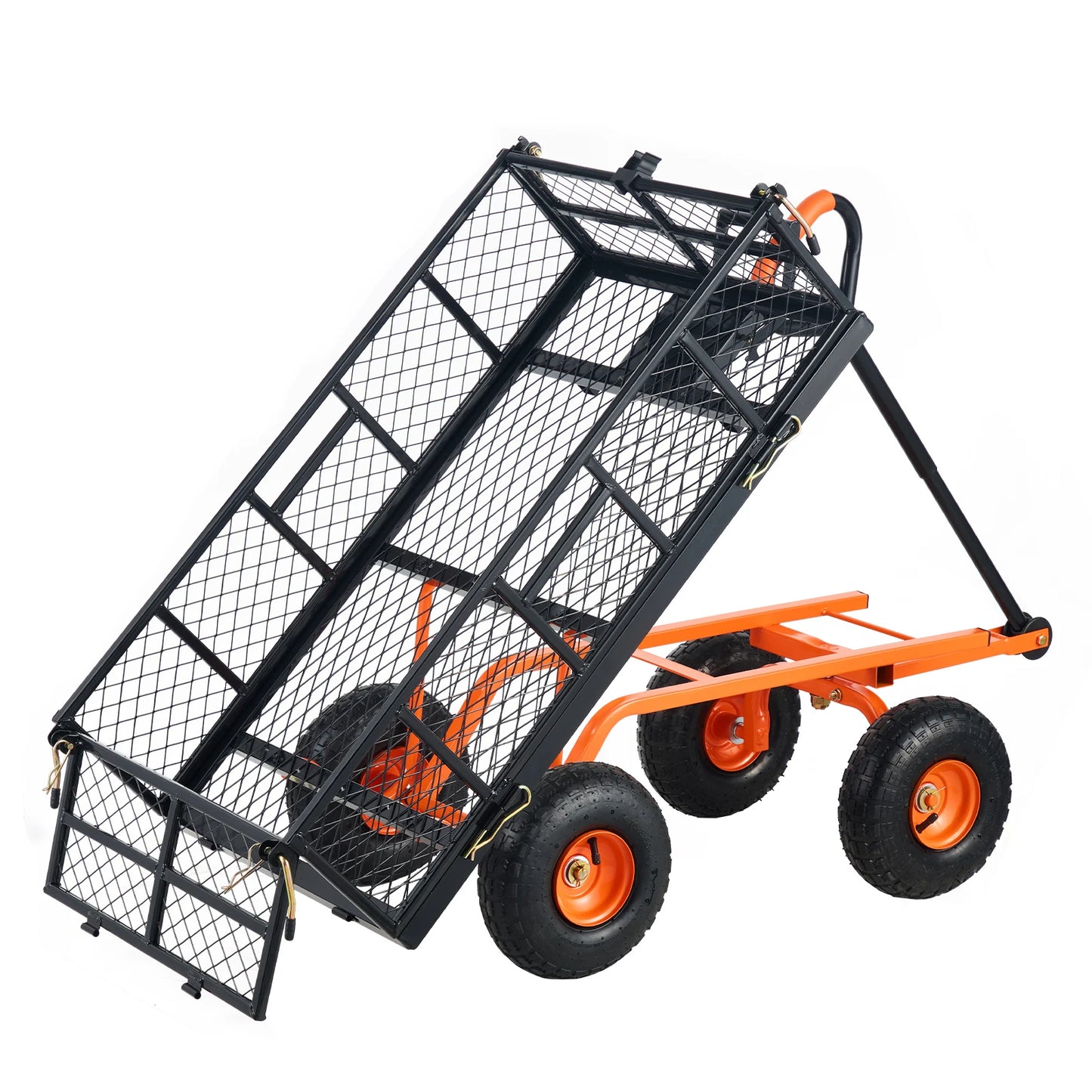 SucceBuy Garden Cart Utility Wagon With Dump Cart 400 880 Lbs Capacity