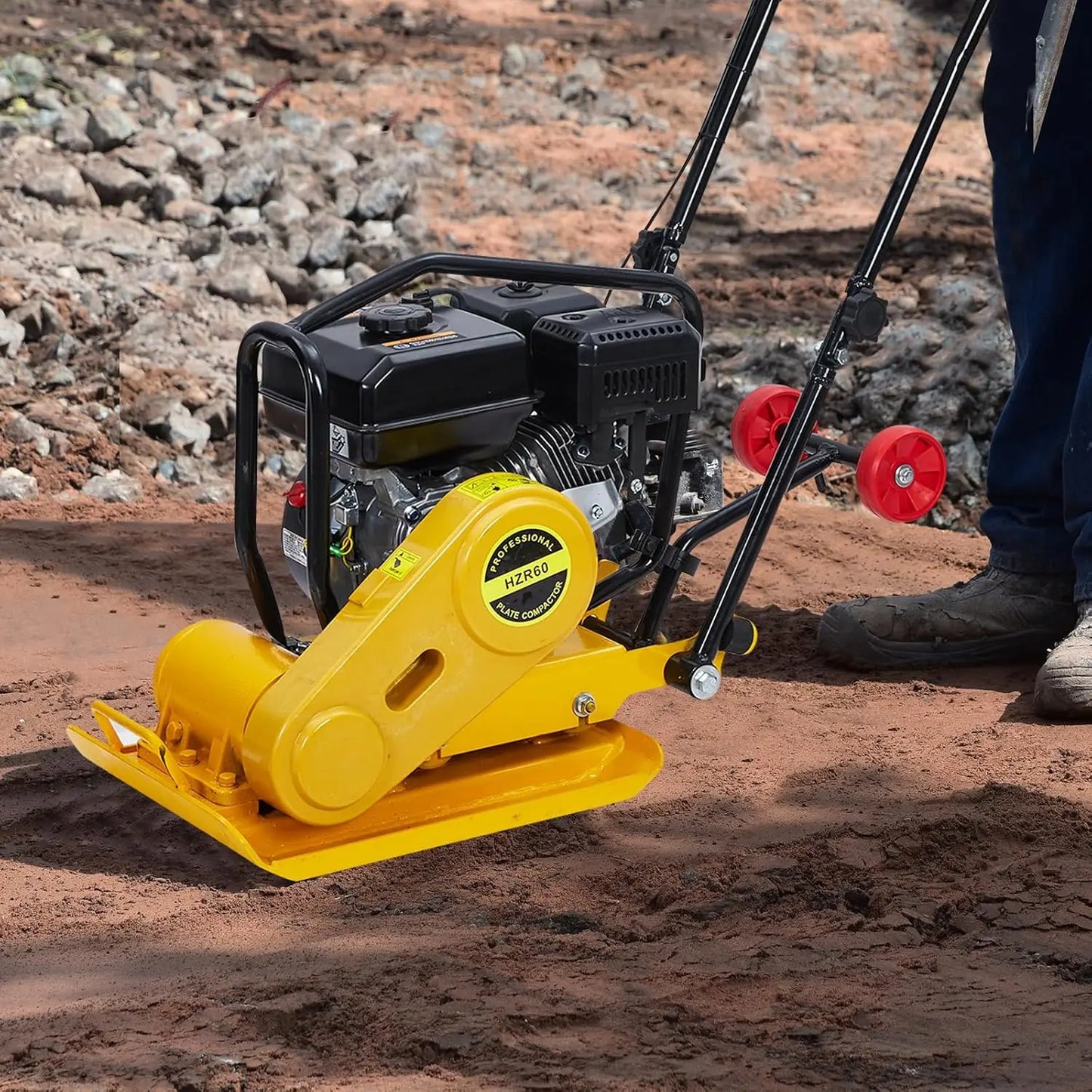 TWISTER.CK Plate Compactor 7HP Gas Engine 4200 Lbs Force