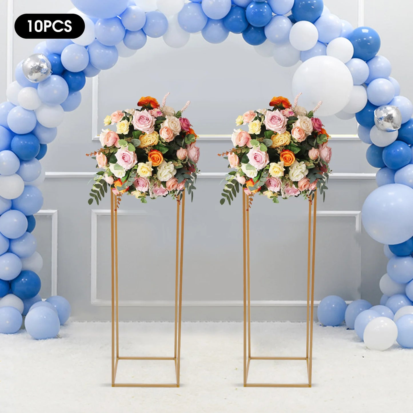 Metal Flower Display Stand Geometric Wedding Column Rack Centerpieces 10kg
