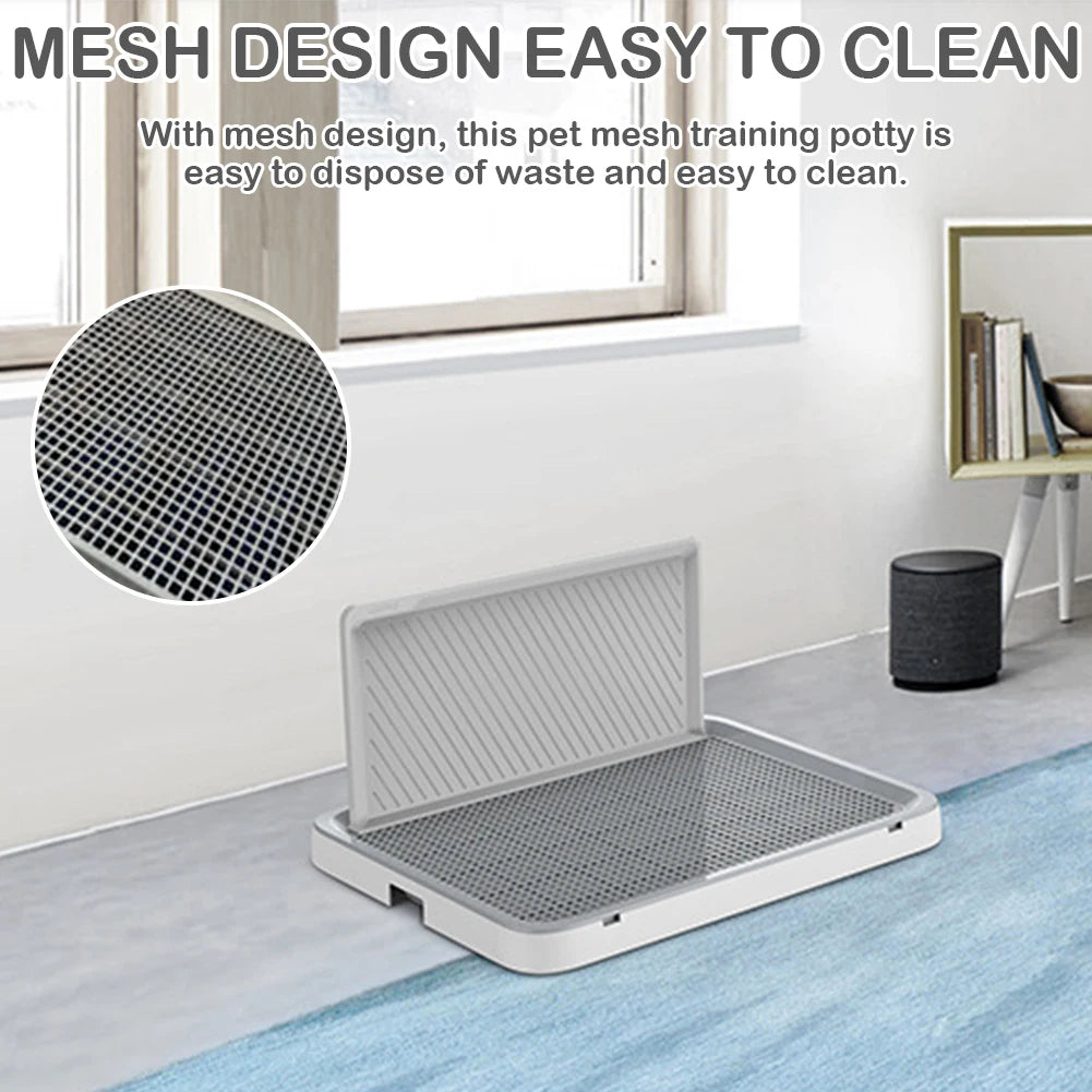 Dog Potty Tray With Pee Wall Portable Potty Anti Splash