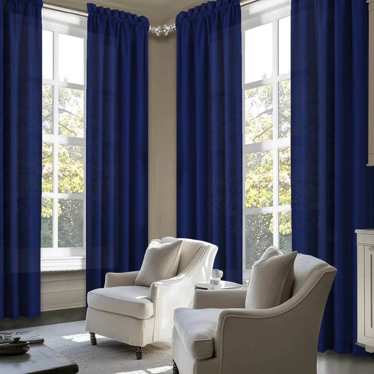 SABALANICA Light Filtering Curtains Fade-Resistant Polyester Rod Pocket