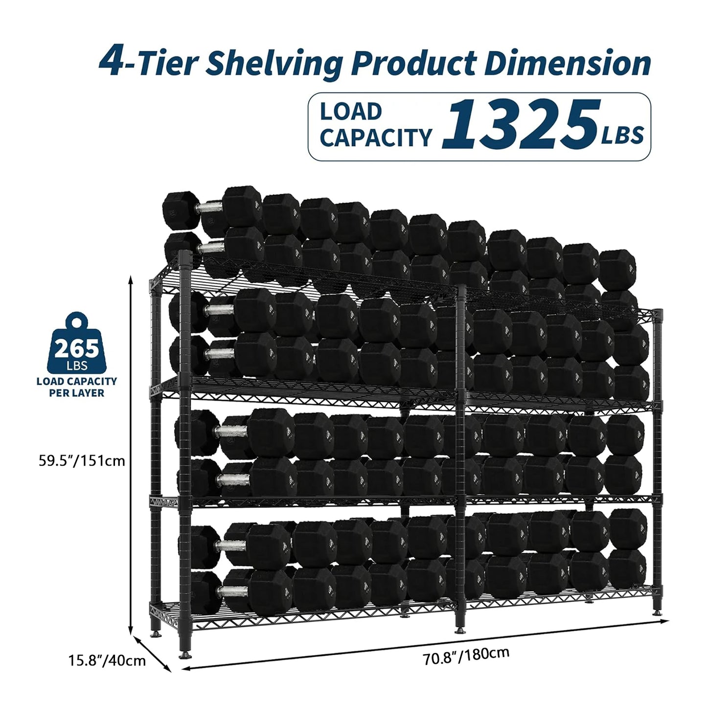 TWISTER.CK Heavy Duty Metal Storage Shelves