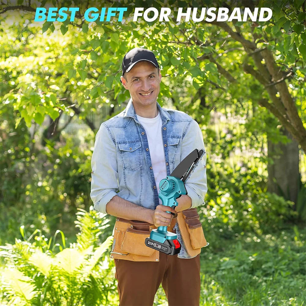 Seesii 6 Inch Cordless Mini Chainsaw For Makita 18V Battery