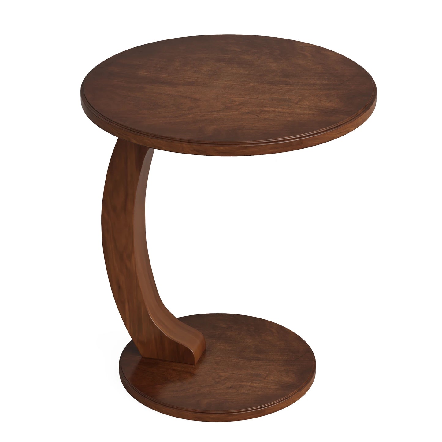Tribesigns Round Wood End Table Mid Century Side Table