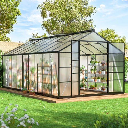 VIWAT Polycarbonate Greenhouse Panels With Aluminum Frame