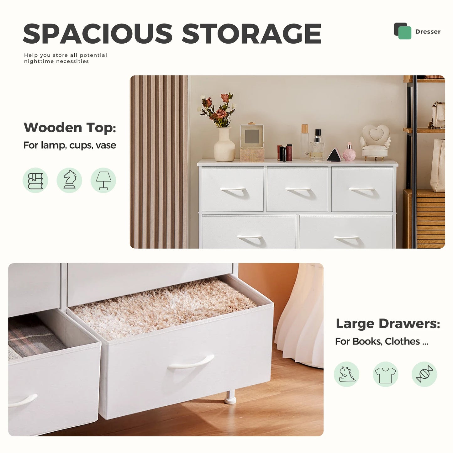 JHK Wardrobe Cabinet With Drawers Modern Bedroom Storage Furniture