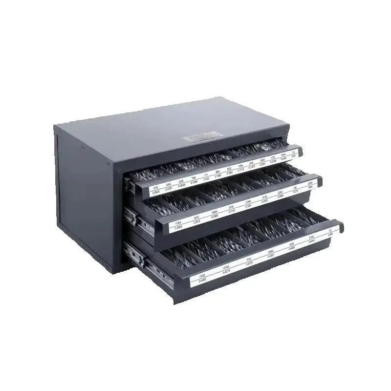 SucceBuy Steel Drill Bit Dispenser Cabinet With Three Drawers