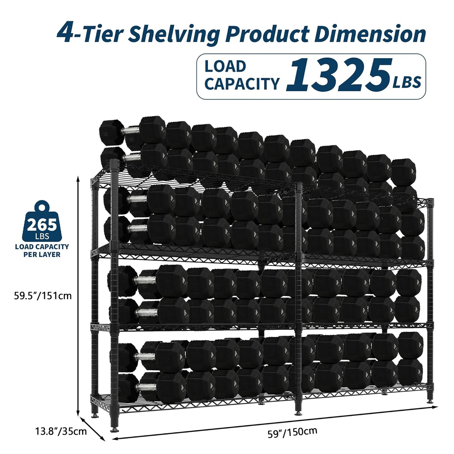 TWISTER.CK Heavy Duty Metal Storage Shelves