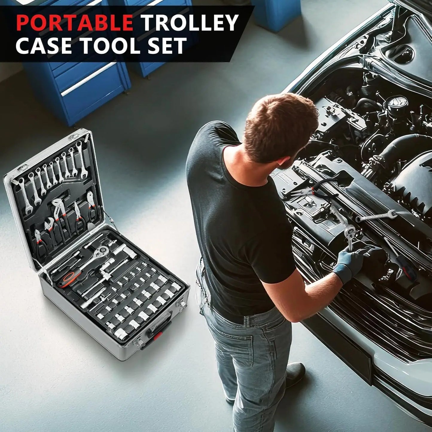 TLGREEN 799 Piece Tool Set With Trolley Case