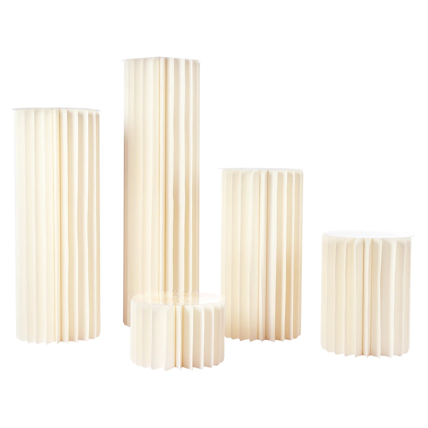 5 Piece Foldable Cardboard Flower Stand Centerpiece For Weddings