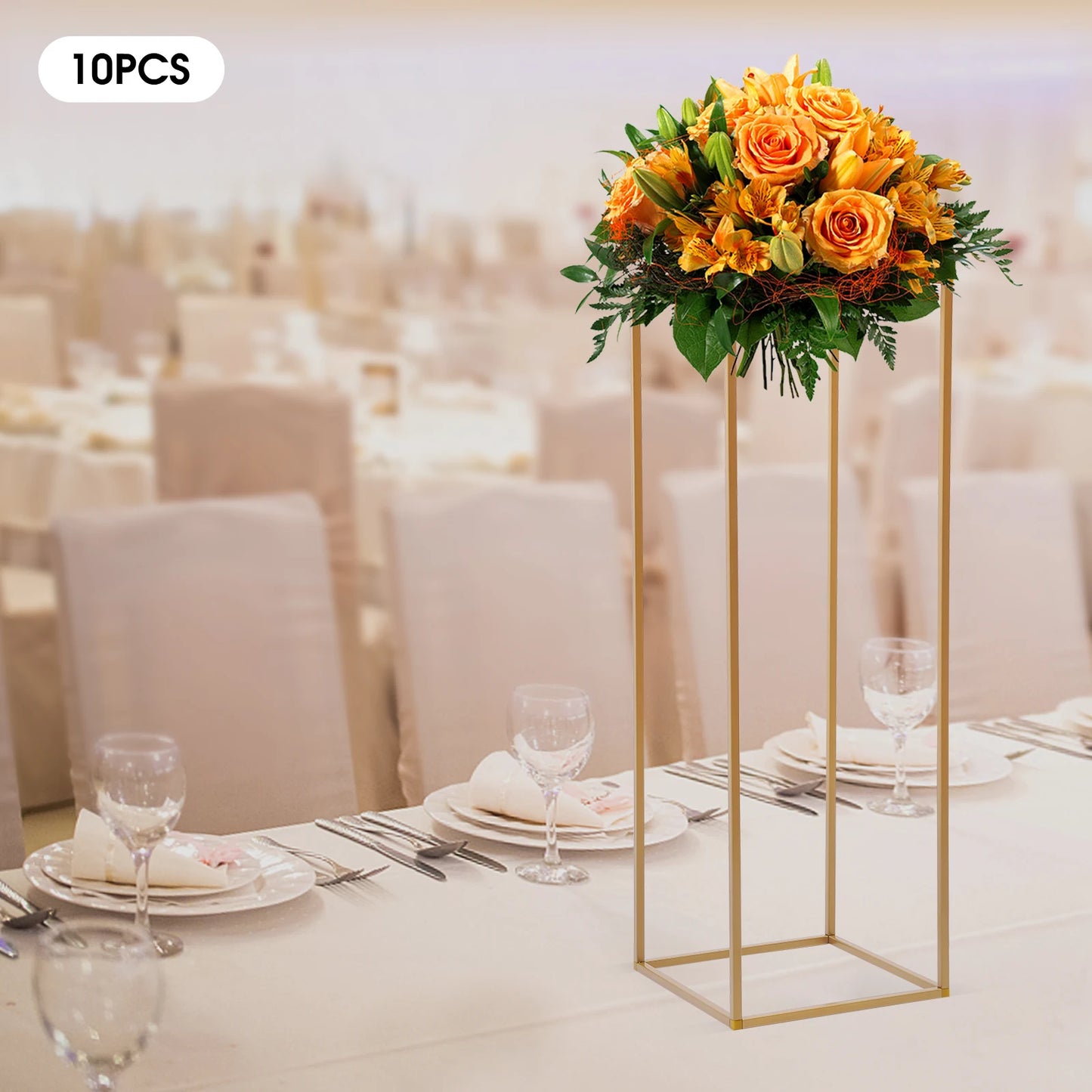 Metal Flower Display Stand Geometric Wedding Column Rack Centerpieces 10kg