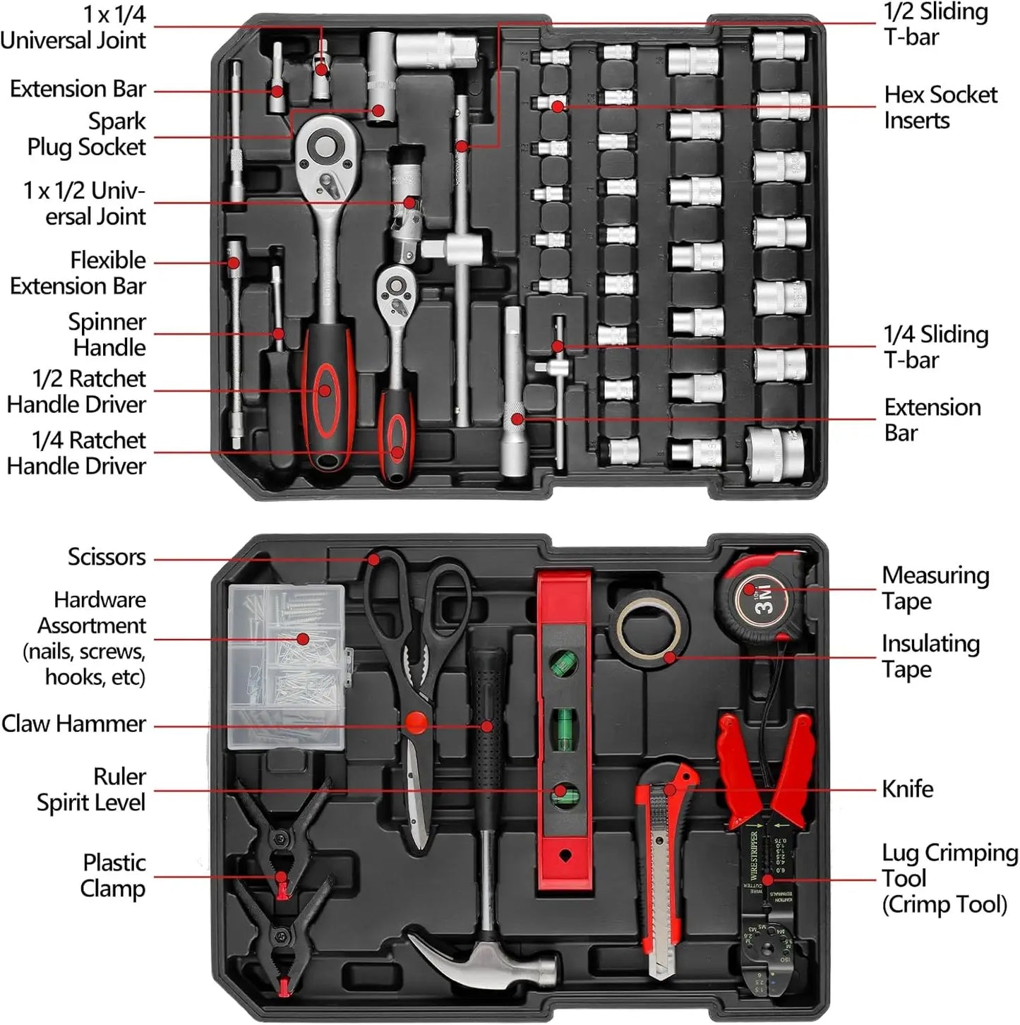 TLGREEN 799 Piece Tool Set With Trolley Case