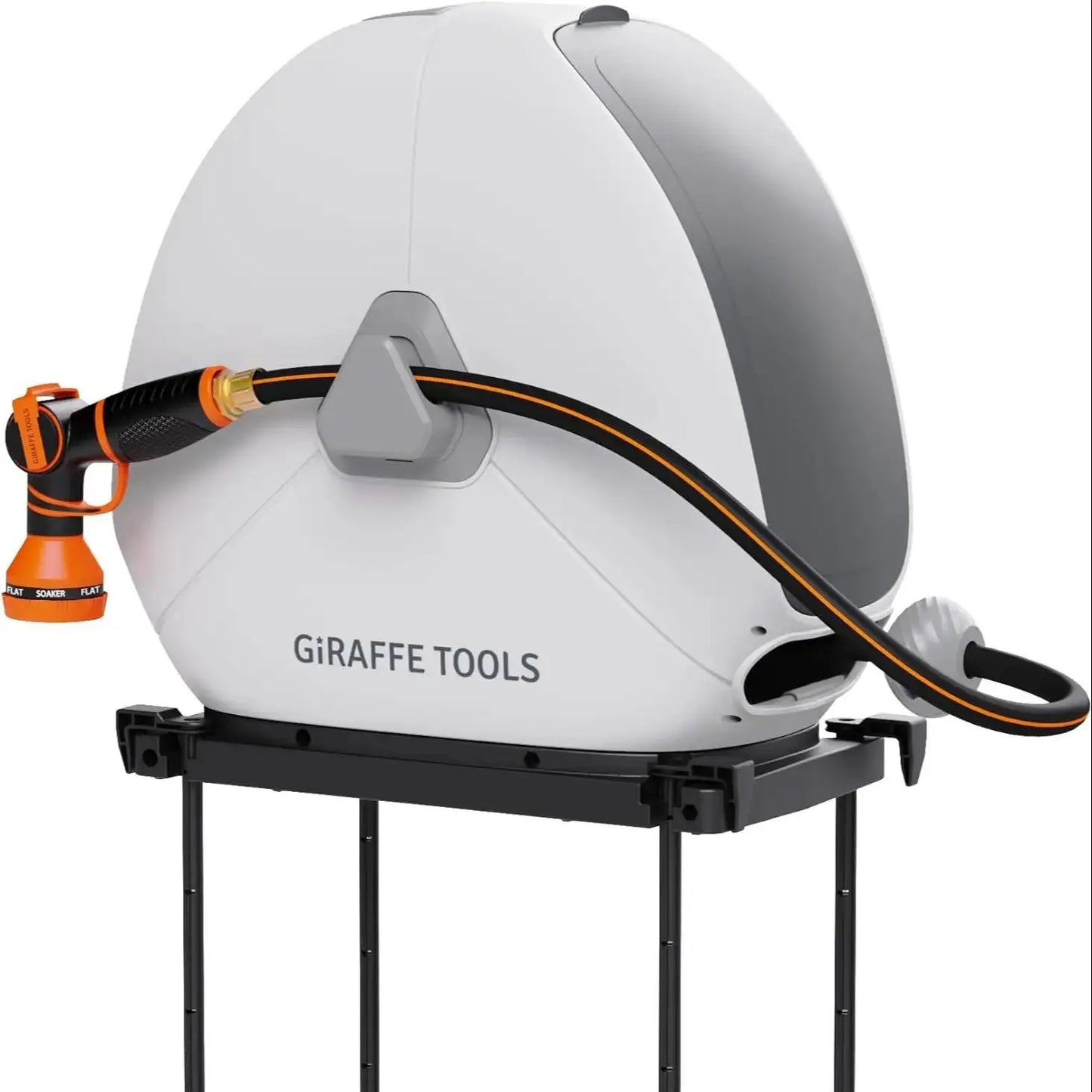 Giraffe Tools Retractable Hose Reel Ground Mount Automatic Rewind