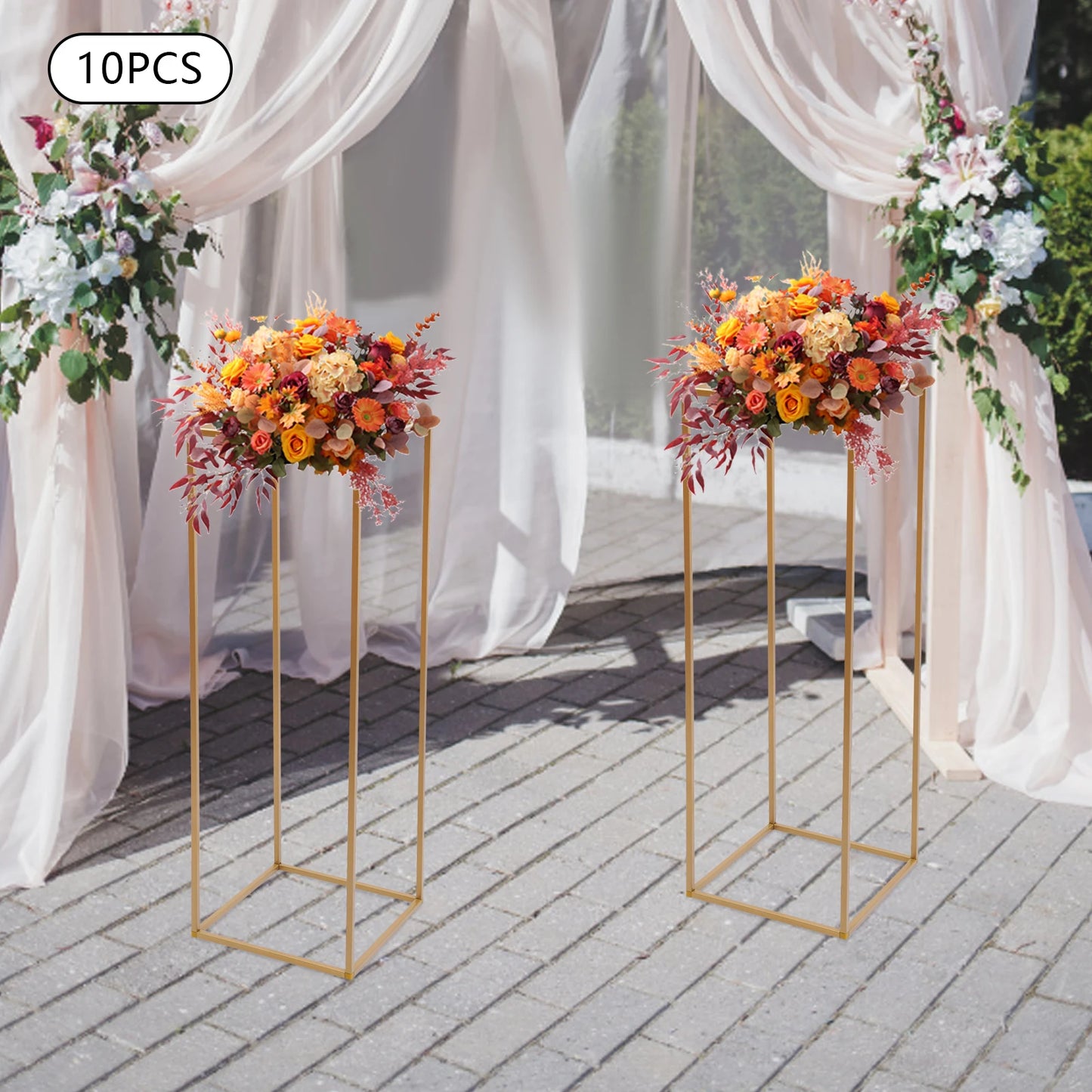 Metal Flower Display Stand Geometric Wedding Column Rack Centerpieces 10kg